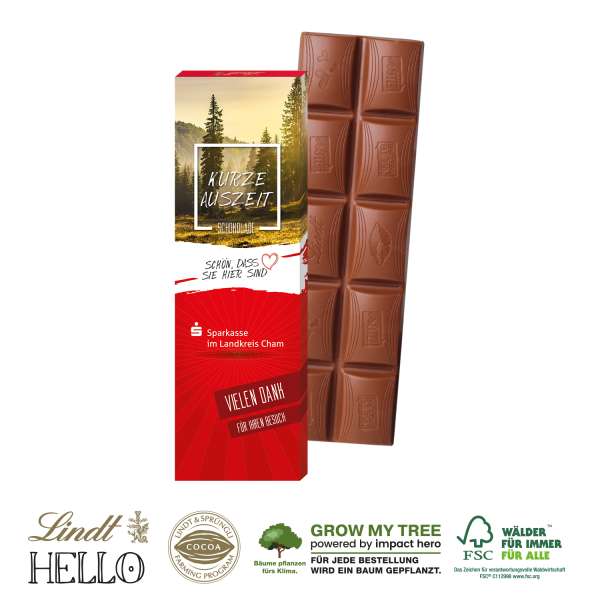 Schokoladentafel Lindt HELLO, vegan