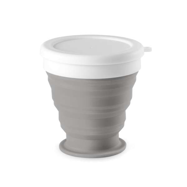 ASTRADA faltbarer Reisebecher aus Silikon und PP 250 ml