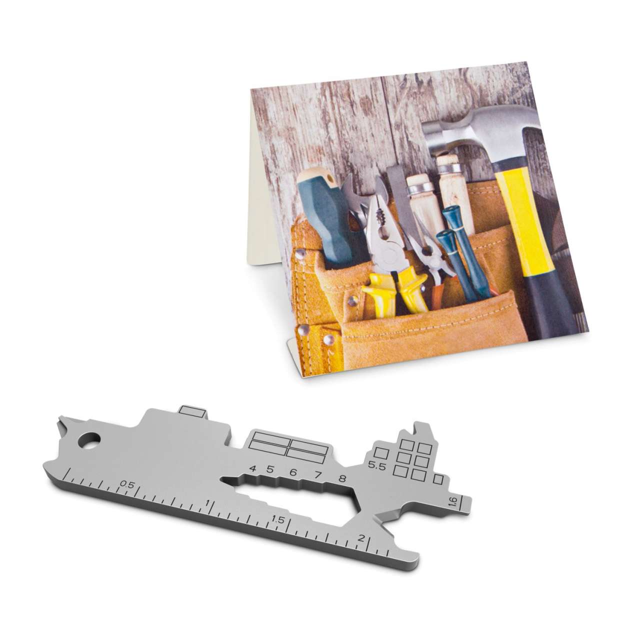 Geschenkartikel: ROMINOX® Key Tool Funktionen) im Motiv-Mäppchen Werkzeug