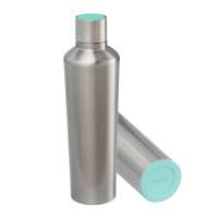 Flasche silber, Deckel mint, Boden mint