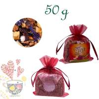 Organzabeutelchen mit Zugband, Inhalt 50 g