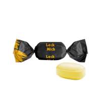 Zitronen Bonbons, oval, einzeln eingewickelt