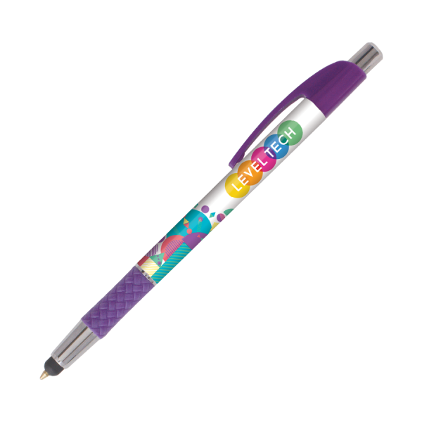 DIA Kugelschreiber Stylus mit Griffzone mit 4c-Druck all over