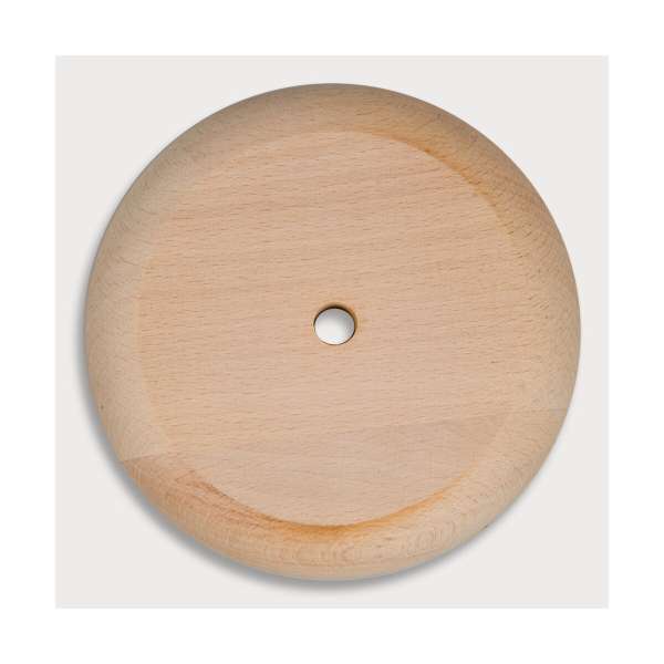 Distanzscheibe, unlackiert, mit 9 mm Loch aus Holz 11 cm