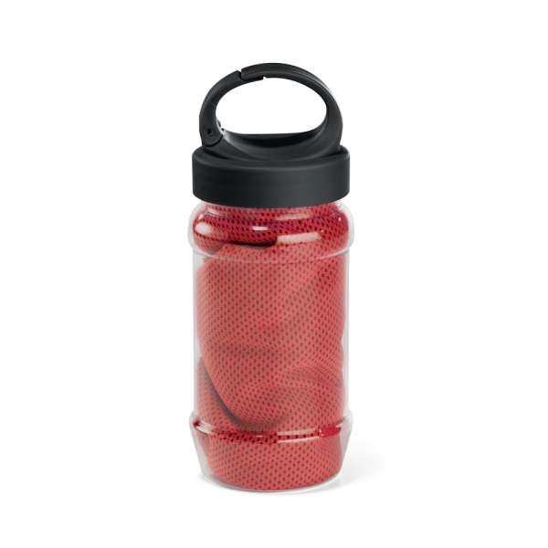 ARTX PLUS Sporthandtuch aus Polyamid und Polyester mit Flasche