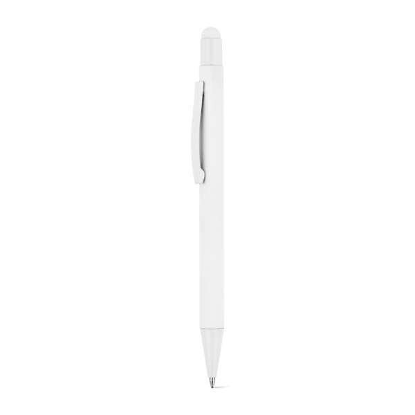 CLINT TOUCH Kugelschreiber mit modernem Design aus recyceltem Aluminium (100% rAL) mit Gummibeschich