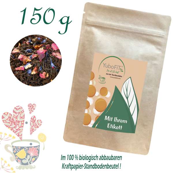 YuboFiT® Schwarzer Tee ROSE SPIRIT