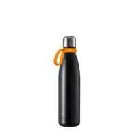 Flasche schwarz, Ring orange