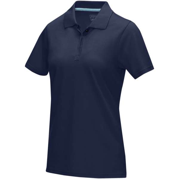 Graphite Poloshirt aus Bio-Baumwolle für Damen