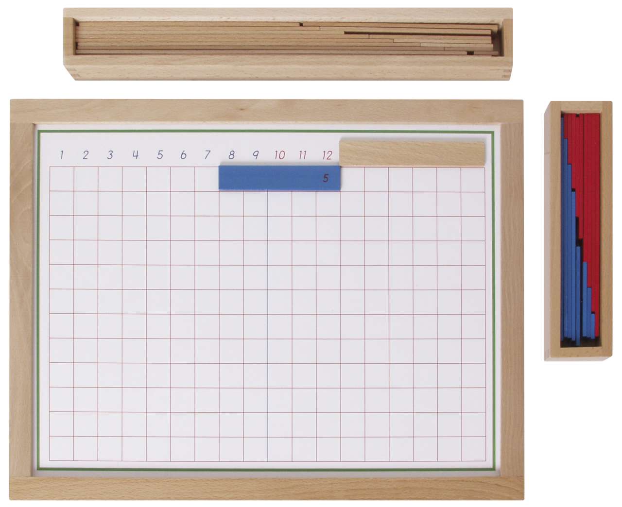 Streifenbrett zur Subtraktion