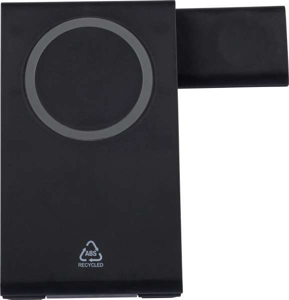 Recyceltes ABS 3-in-1 magnetisches kabelloses Ladegerät Valerio