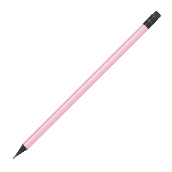 Bleistift mit Radiergummi in Metallic-Farben