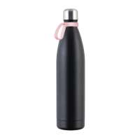 Flasche schwarz, Ring hellmagenta