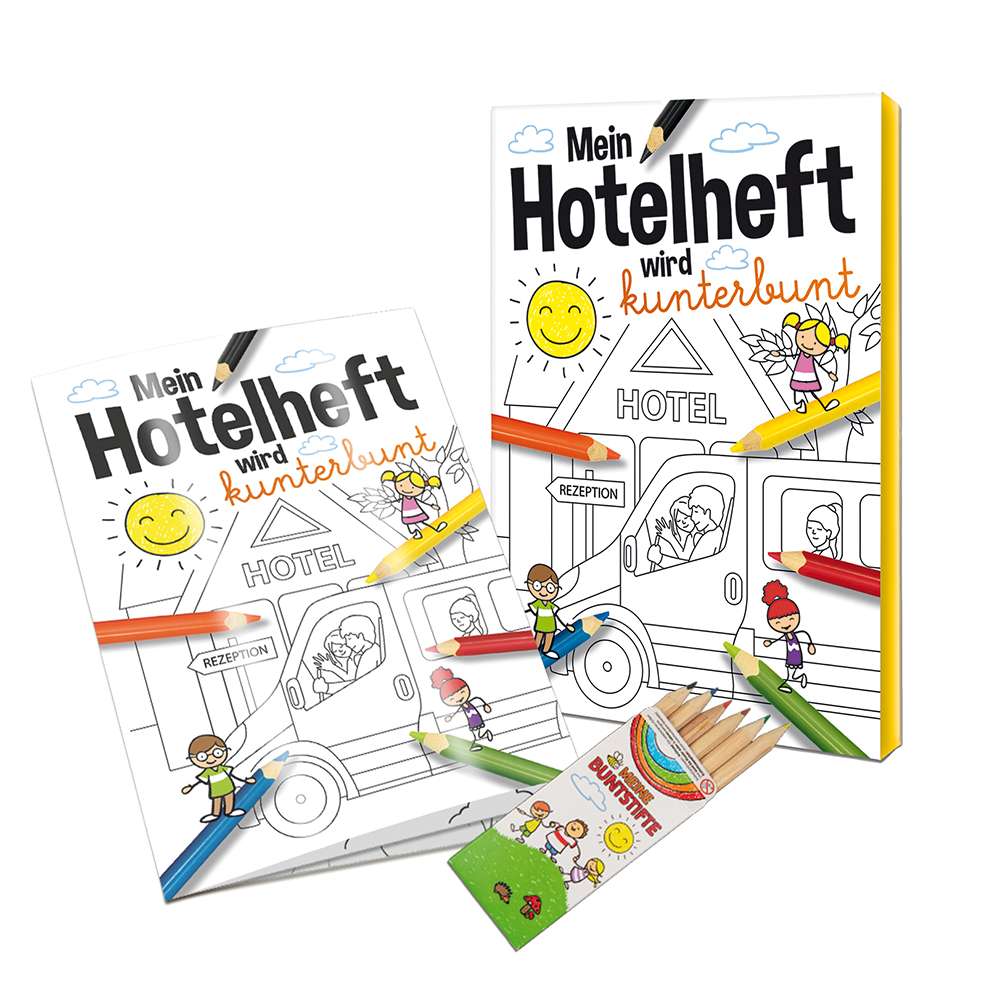 Malbuch / Mal-Set A6 - Hotel
