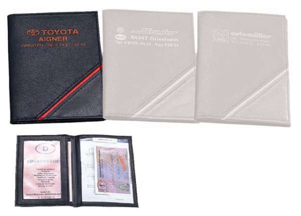 CreativDesign® Ausweistasche "CD" schwarz /