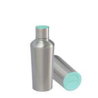 Flasche silber, Deckel mint, Boden mint