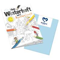 Malbuch mit 1-c Logoeindruck