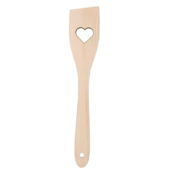 Pfannenwender Herz 30cm Buche