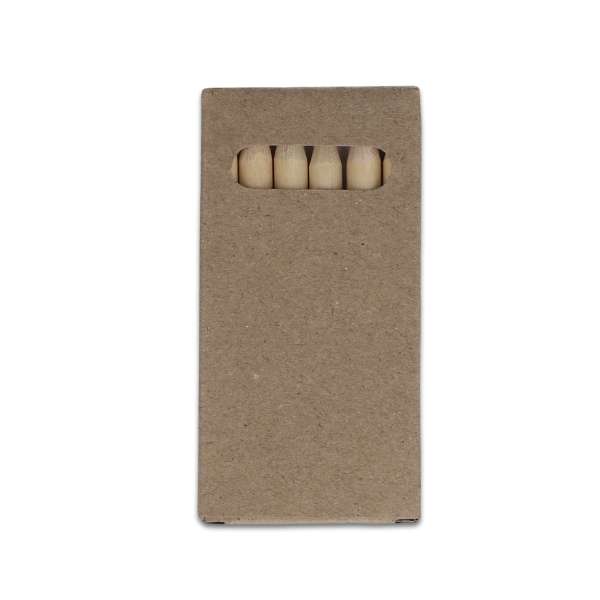 6 Buntstifte in Kraftbox