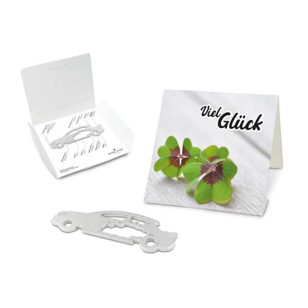 Geschenkartikel: ROMINOX® Key Tool Funktionen) im Motiv-Mäppchen Viel Glück