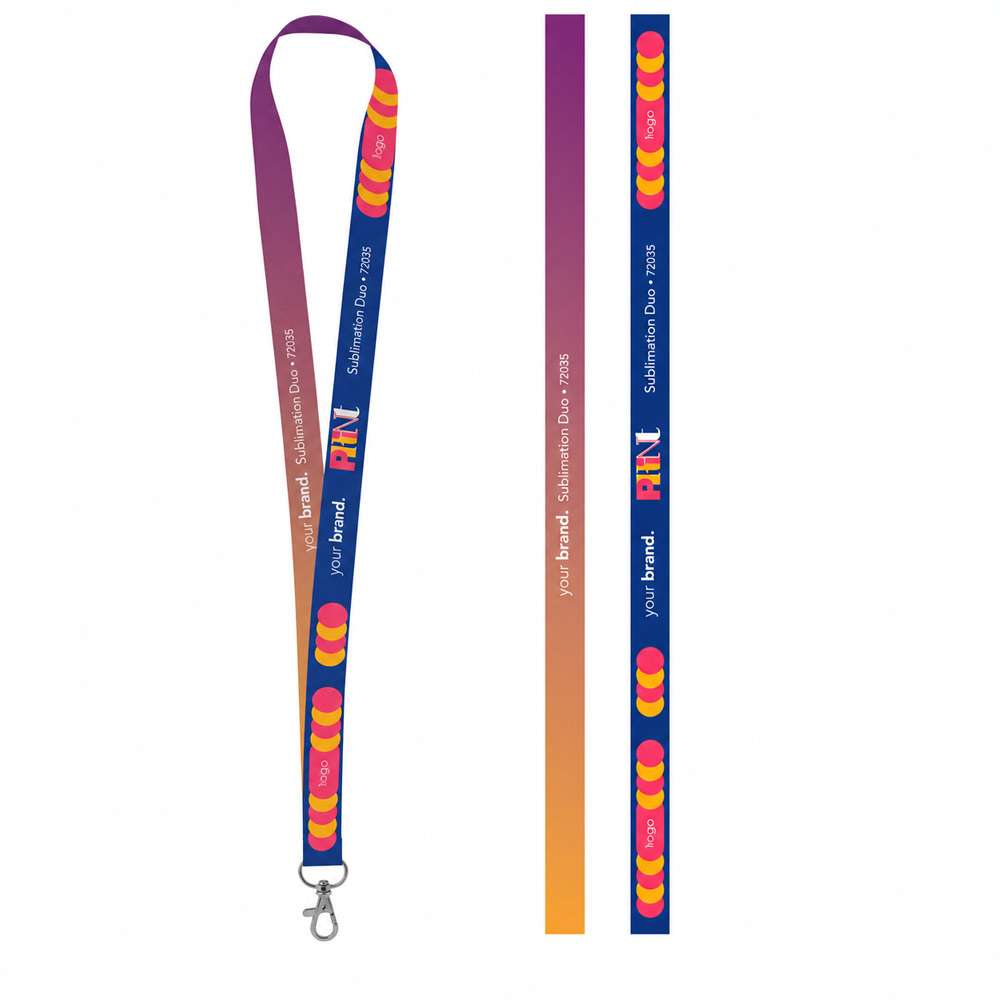 75035S Gedrucktes Muster von Lanyard SUBLIMATION Long II (20 mm) aus Polyester