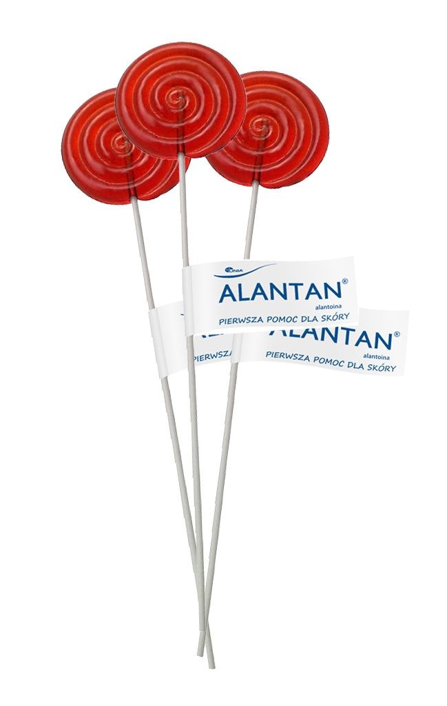 Lolly - Logo-Lutscher mit flexiblem Stiel mit individueller Label-Fahne