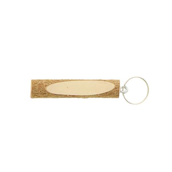 Schlüsselanhänger Ast aus Holz 10,5 cm