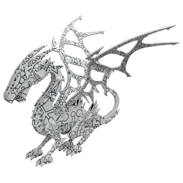 3D Puzzle Buch Drachen**