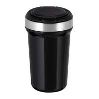 Innenbecher silber, Deckel schwarz, Tasse schwarz