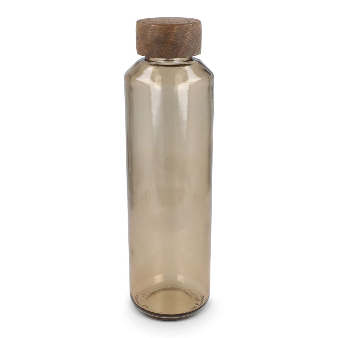 InSideOut Recycelte Glaswasserflasche ReuuZ mit Holzverschluss 650 ml