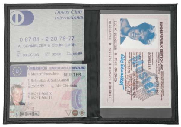 CreativDesign® Ausweistasche "DesignLine" schwarz