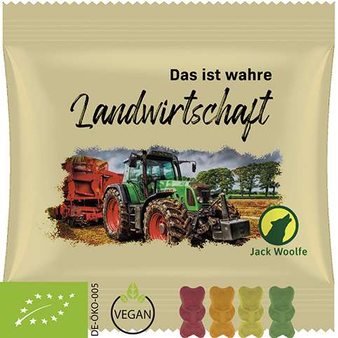 Bio Gummibärchen ohne Gelatine, ca. 30g, Maxi-Tüte