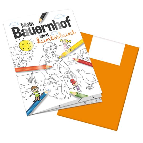 Malbuch / Mal-Set A6 - Bauernhof
