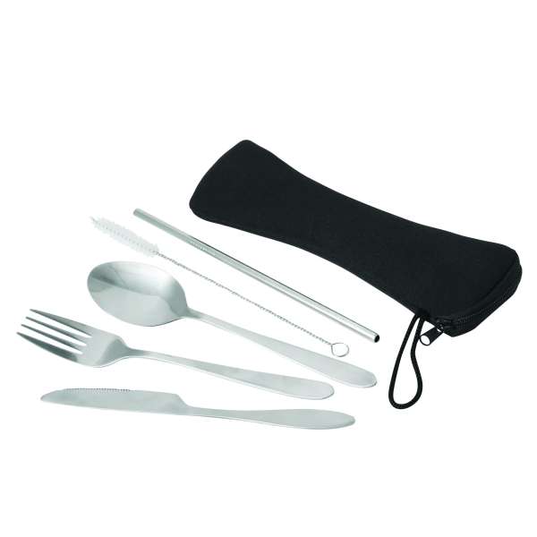 Edelstahl-Besteckset STELLOKIT, 5-teilig