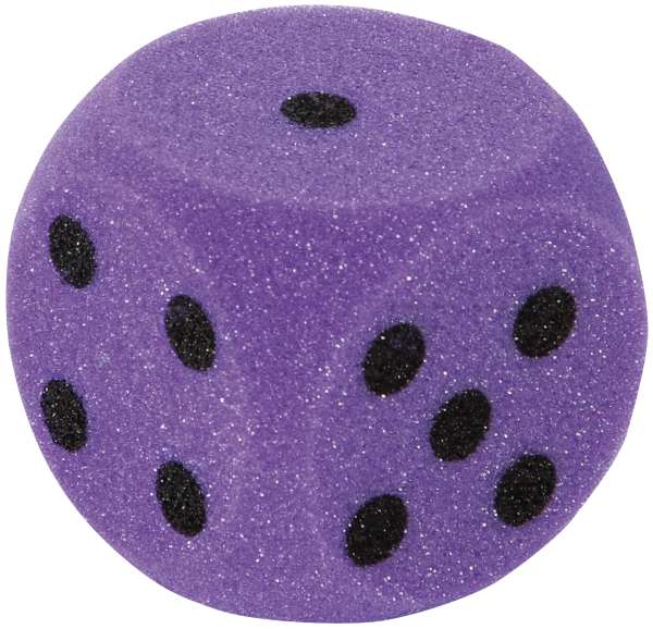 Augenwürfel Schaumstoff 7 cm, sortiert