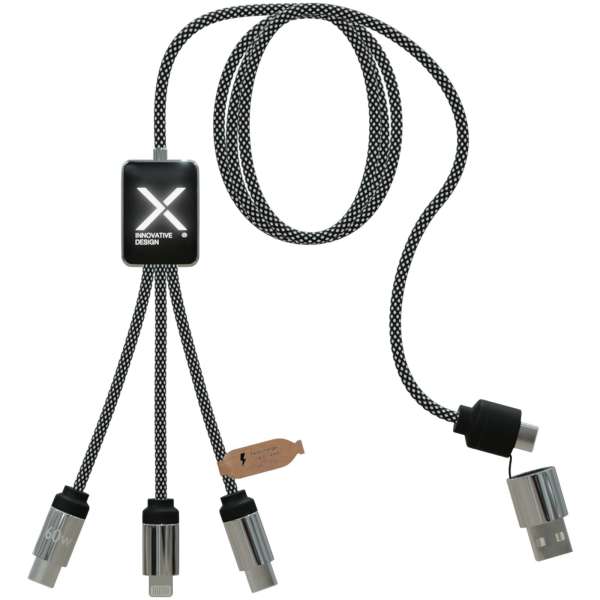 SCX. design C33 60W Typ C Ladekabel mit doppeltem Leuchtlogo