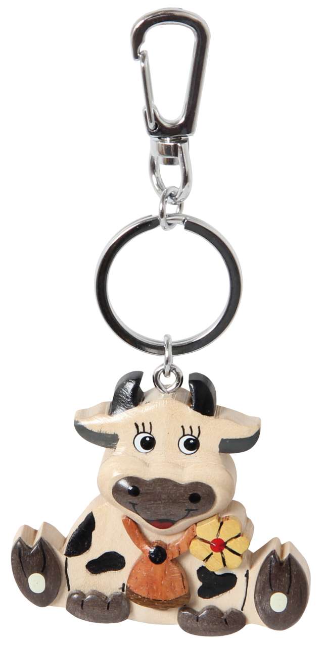 Schlüsselanhänger Kuh, sortiert