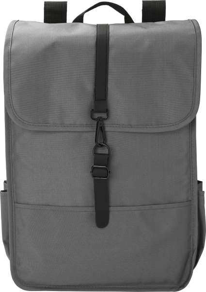 RPET Polyester (300D) Rucksack mit Lasche Lyric