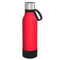 Flasche rot, Ring schwarz, Hülle schwarz