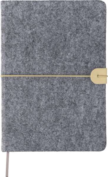 Notizbuch Danio | Recycelter Filz | A5 | Liniert
