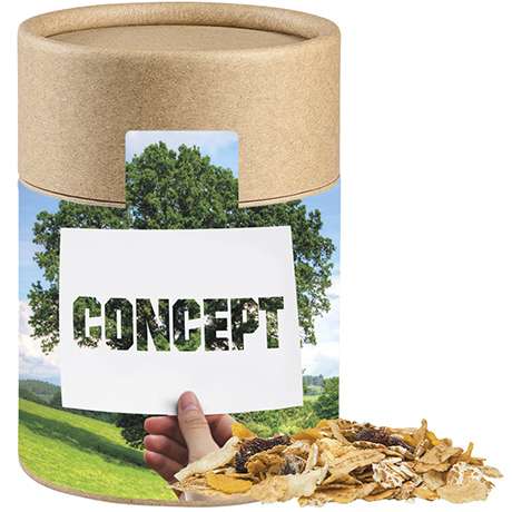 Müsli Apfel-Cranberry, ca. 60g, Kraftpapierdose Midi