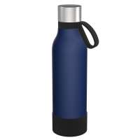 Flasche blau, Ring schwarz, Hülle schwarz