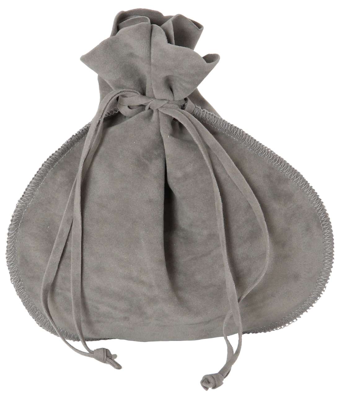 Beutel Wildlederoptik XL grau