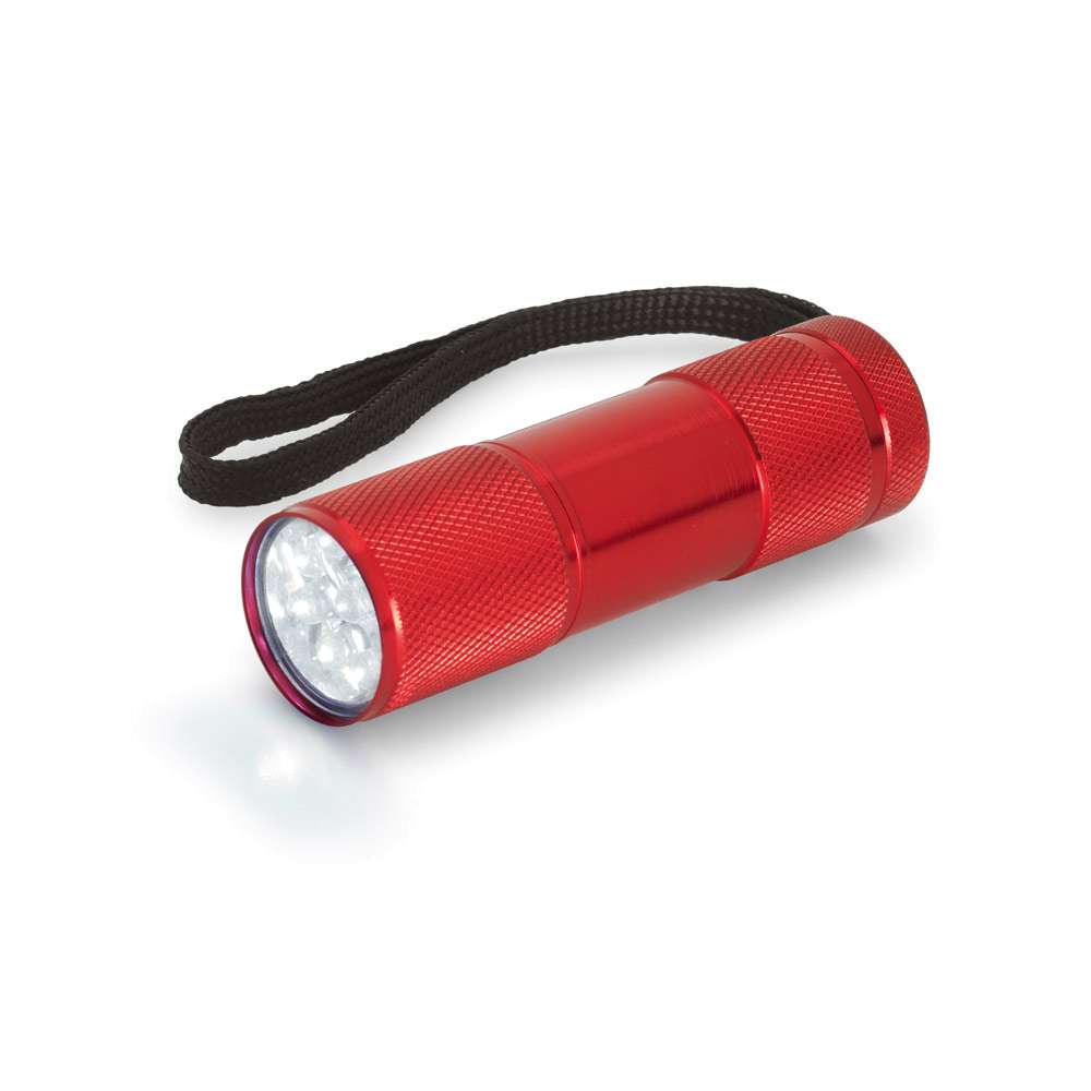 FLASHY Taschenlampe aus Aluminium mit 9-LEDs