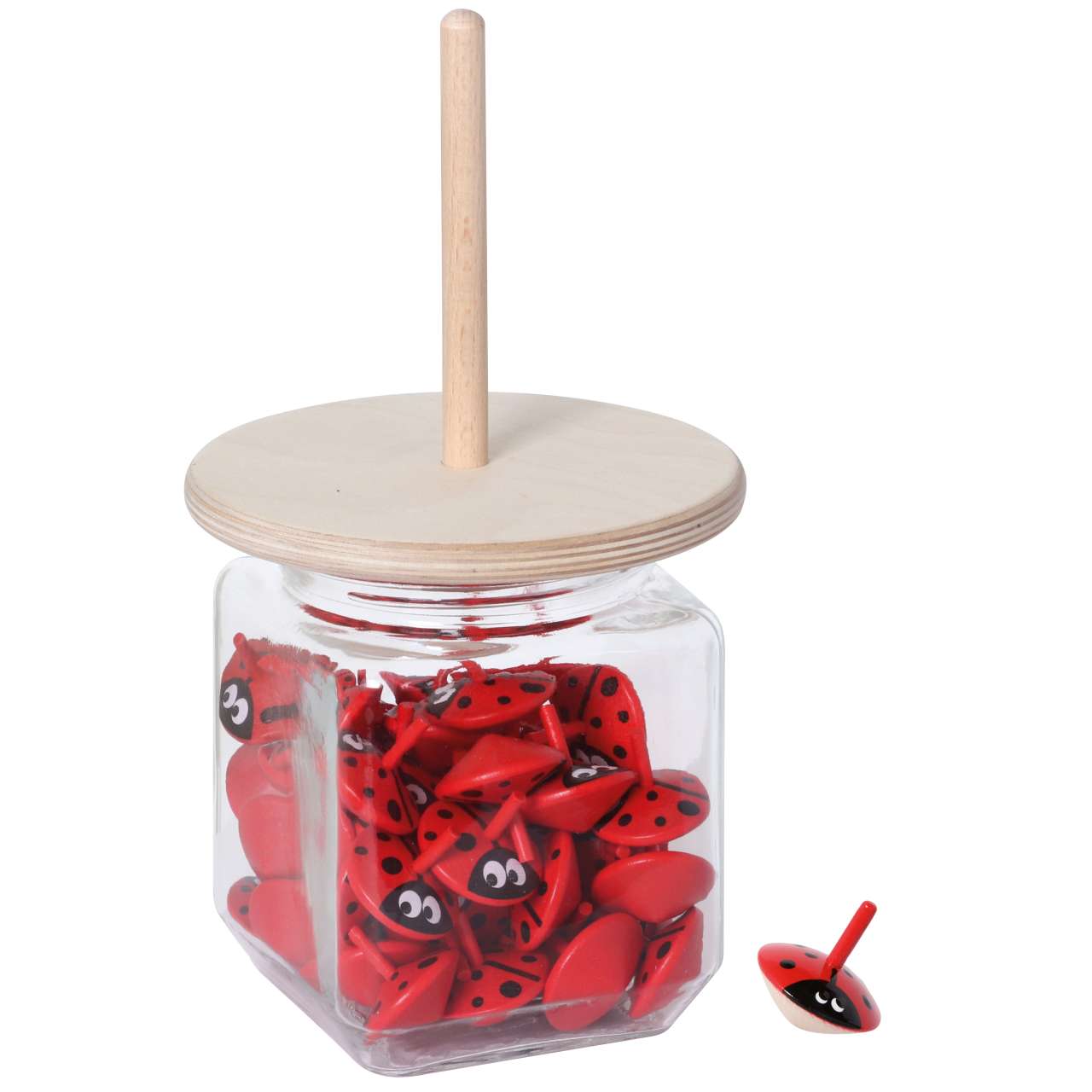 Display Marienkäferkreisel D3,5cm (50St.)