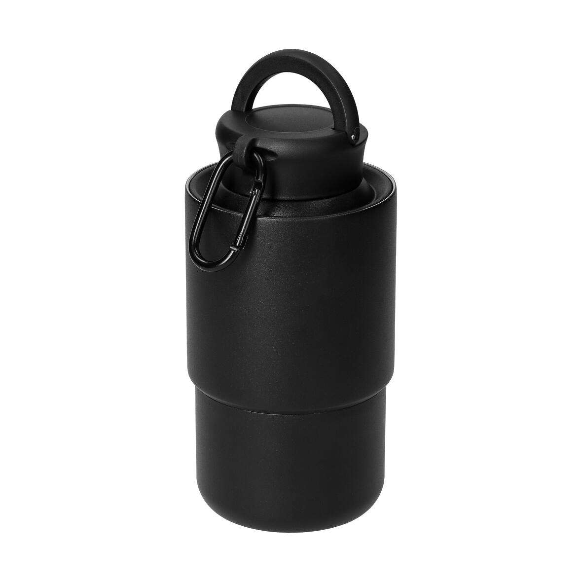 Edelstahlbecher mit Karabiner 
