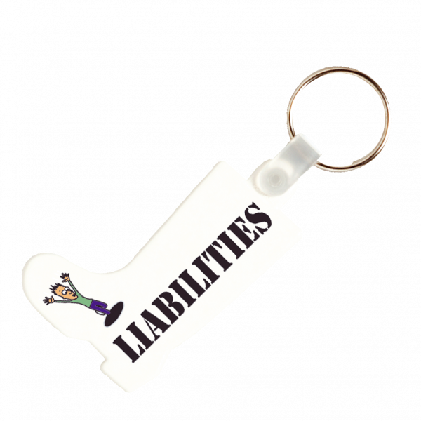 Kunststoff Schlüsselanhänger Stiefel