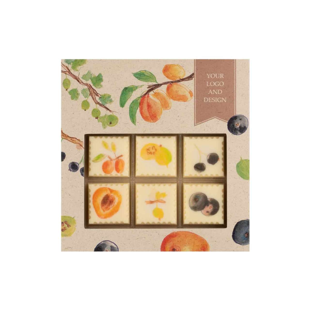 PRALINEN CHOCOSTAMP COCOA GARDEN 6 STK