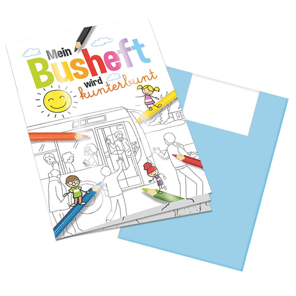 Malbuch / Mal-Set A6 - Bus
