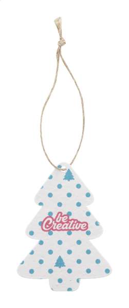 Weihnachtsbaumschmuck aus Saatgutpapier, rund CreaJul Seed